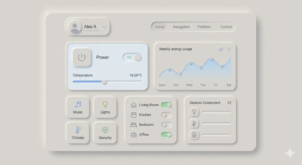 Representación conceptual de interfaces de usuario basadas en el estilo neumorfista